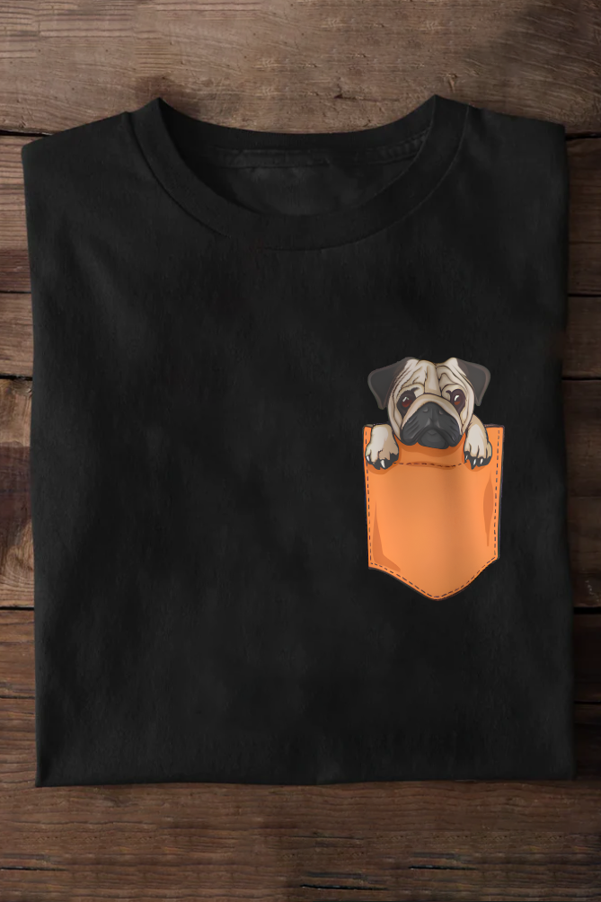 Kawaii Pug Dog Oversized T-shirt