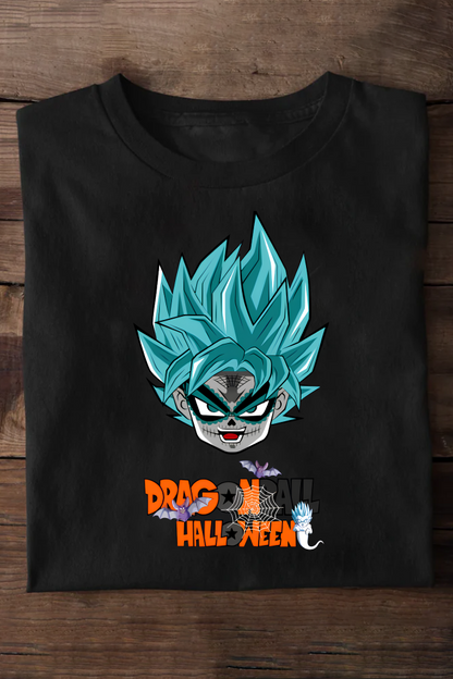 Dragonball Halloween Green Hair Oversized T-shirt