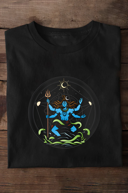 Mahadev With Trishul Oversized T-shirt