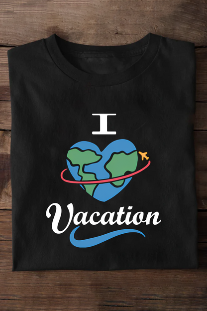 I Love Vacation Oversized T-shirt