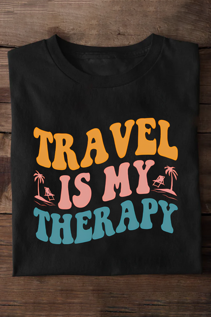 Travel is My Therapy Oversized T-shirt