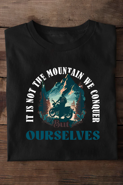 Mountain Motorcycle Motivational Oversized T-shirt