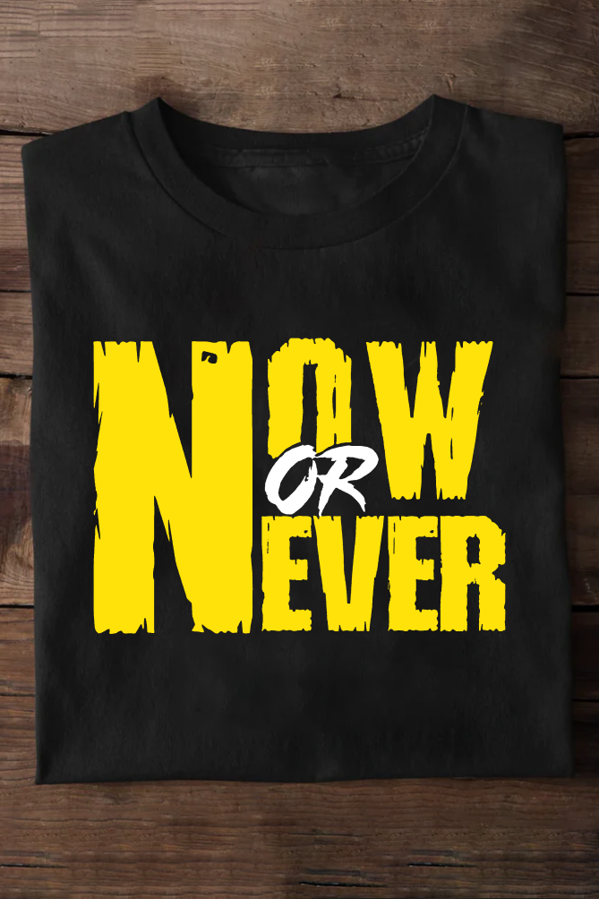 Now or Never Oversized T-shirts