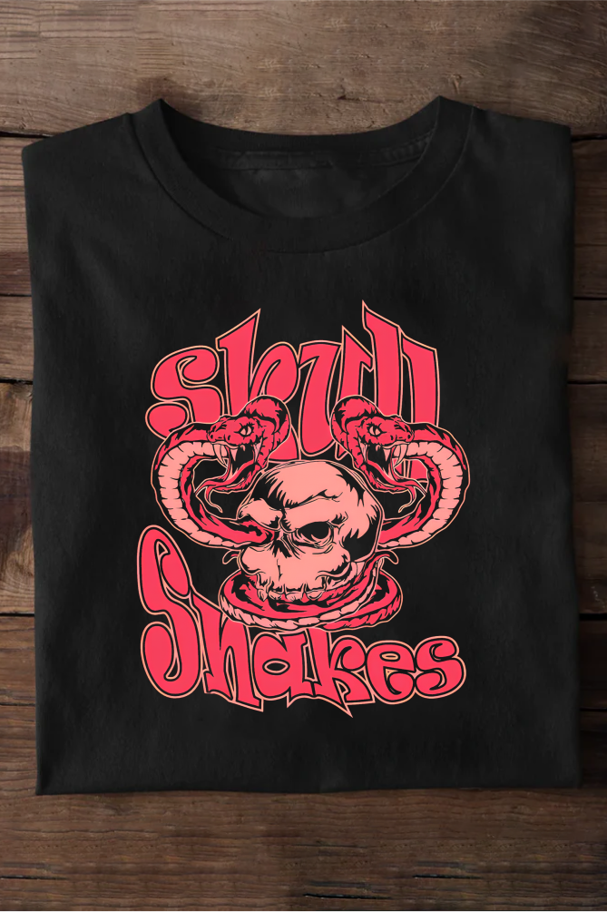 Skull Snakes Oversized T-shirts