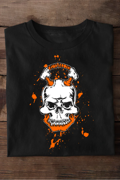 Big Skull Print Oversized T-shirts