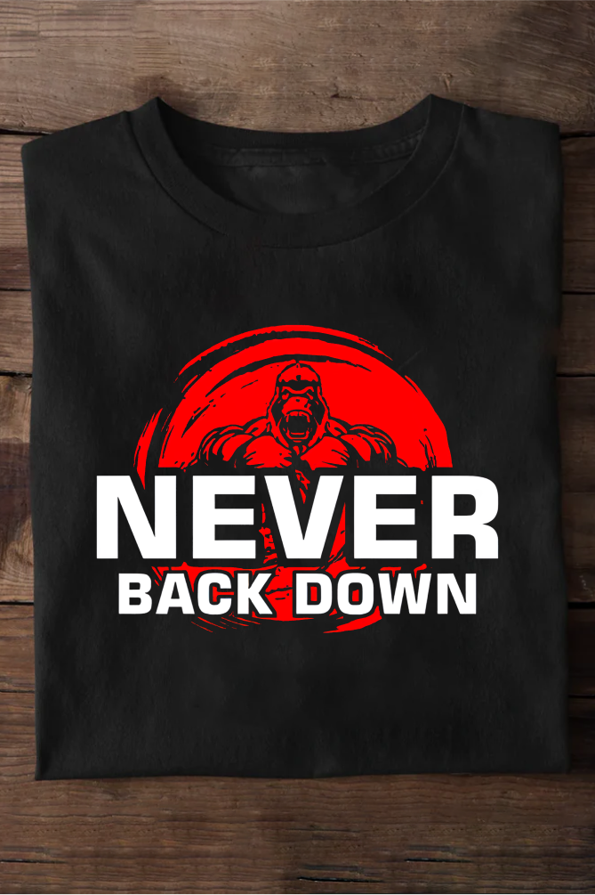 Never Back Down Oversized T-shirts