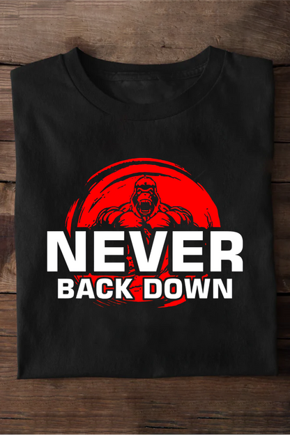 Never Back Down Oversized T-shirts