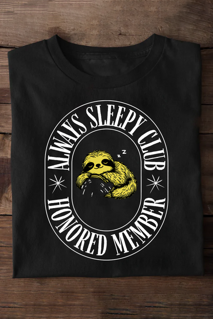 Always Sleepy Club  Oversized T-shirts