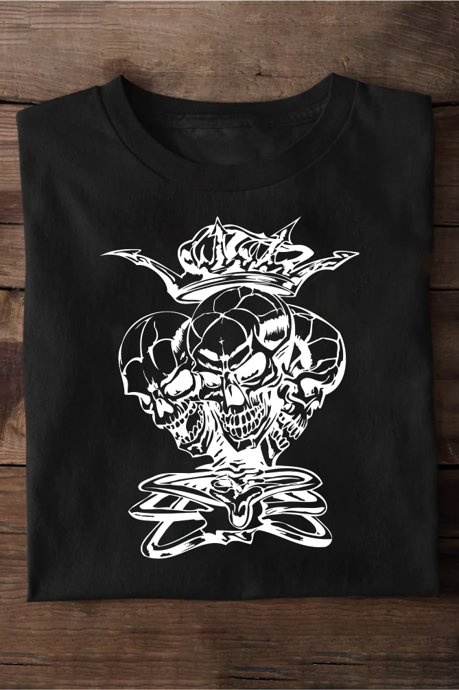 Evil Skull  Oversized T-shirts