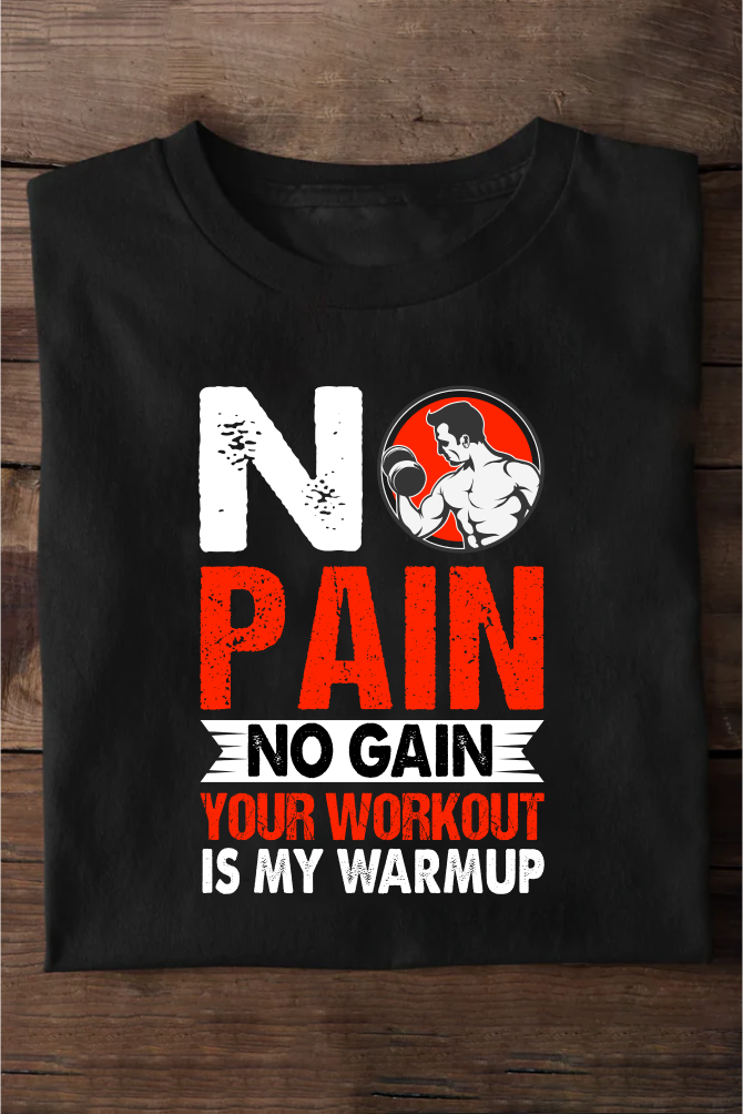 No Pain No Gain Unisex Gym Oversize T-shirt