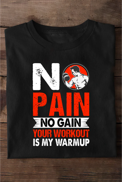 No Pain No Gain Unisex Gym Oversize T-shirt