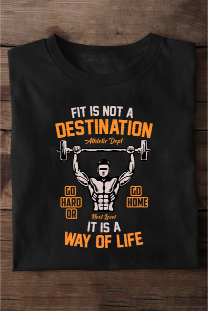 Fit Is Not A Destination Unisex Gym Oversize T-shirt