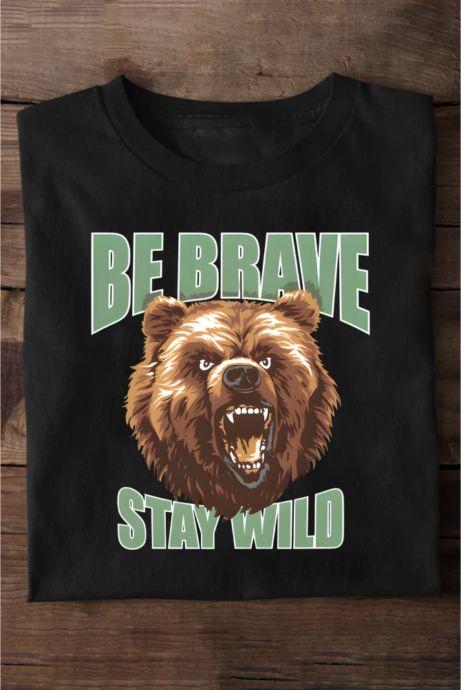 Be Brave Stay Wild Gym Oversize T-shirt