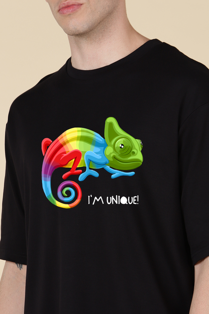 Rainbow Chameleon Oversized T-shirt