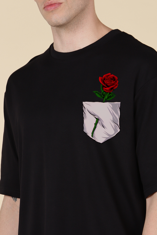 Pocket Rose Oversized T-shirt