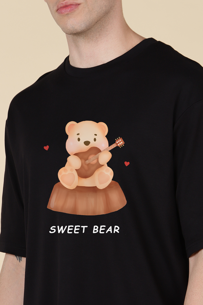 Bear With Gitter Oversized T-shirt