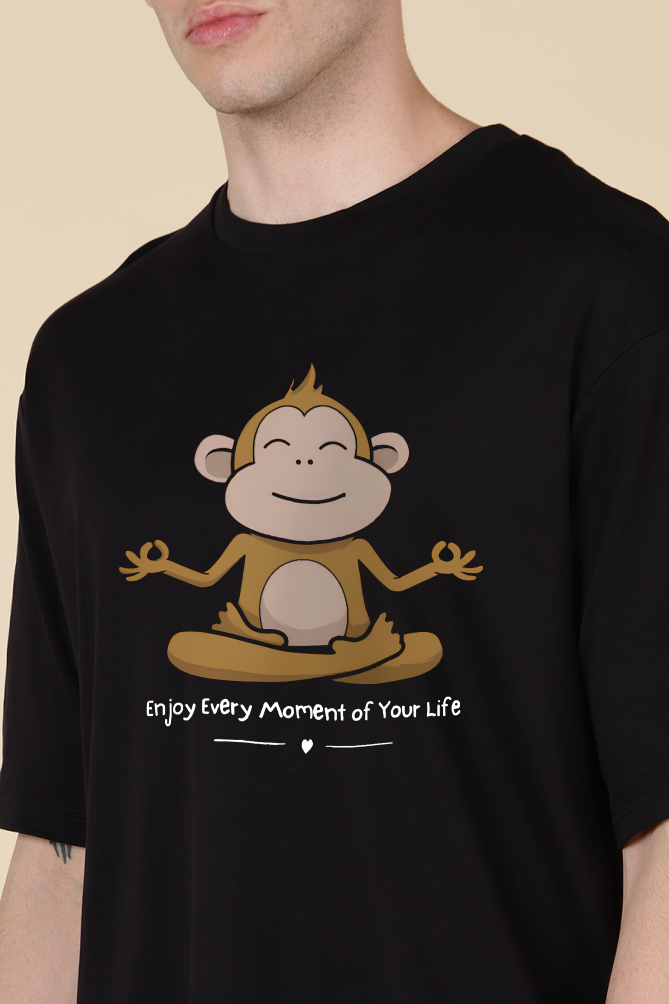 Meditative Monkey Oversized Tshirt