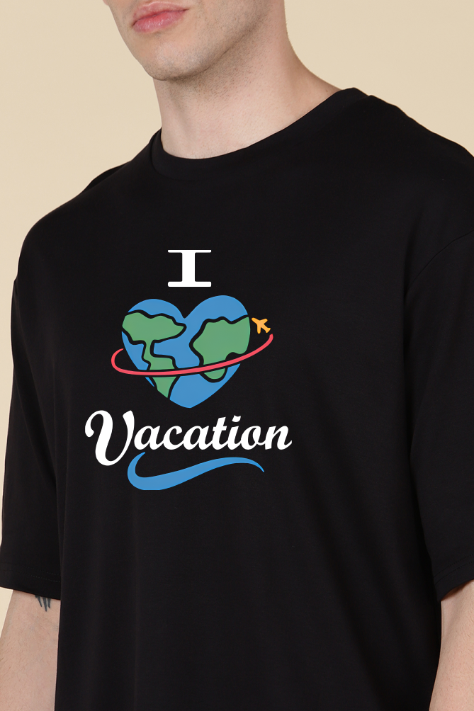 I Love Vacation Oversized T-shirt