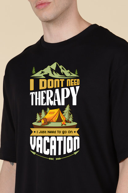 Outdoor Vacation Therapy Oversized T-shirt