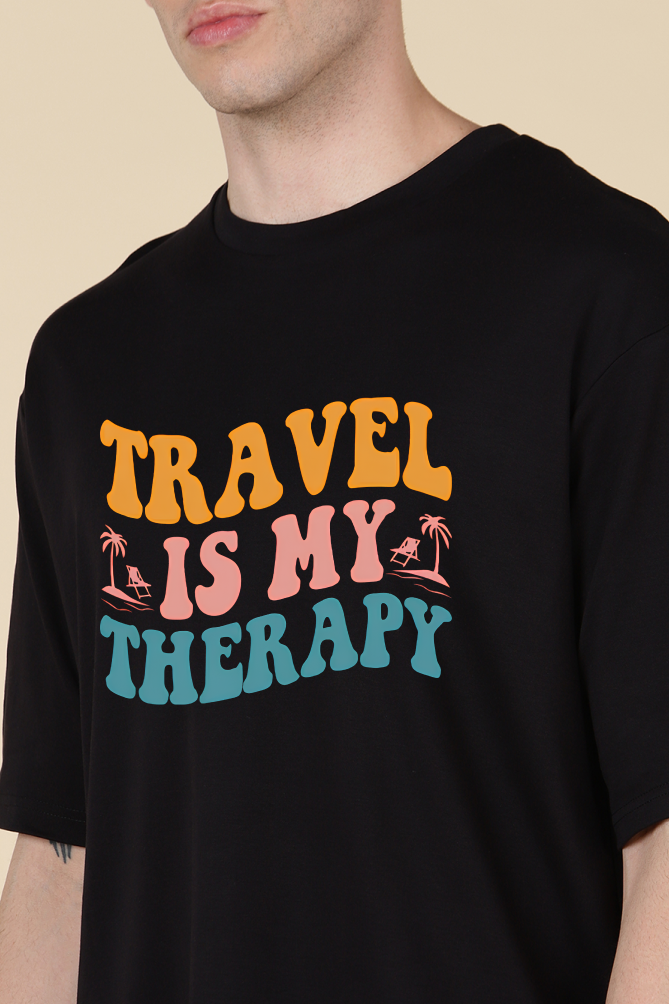 Travel is My Therapy Oversized T-shirt