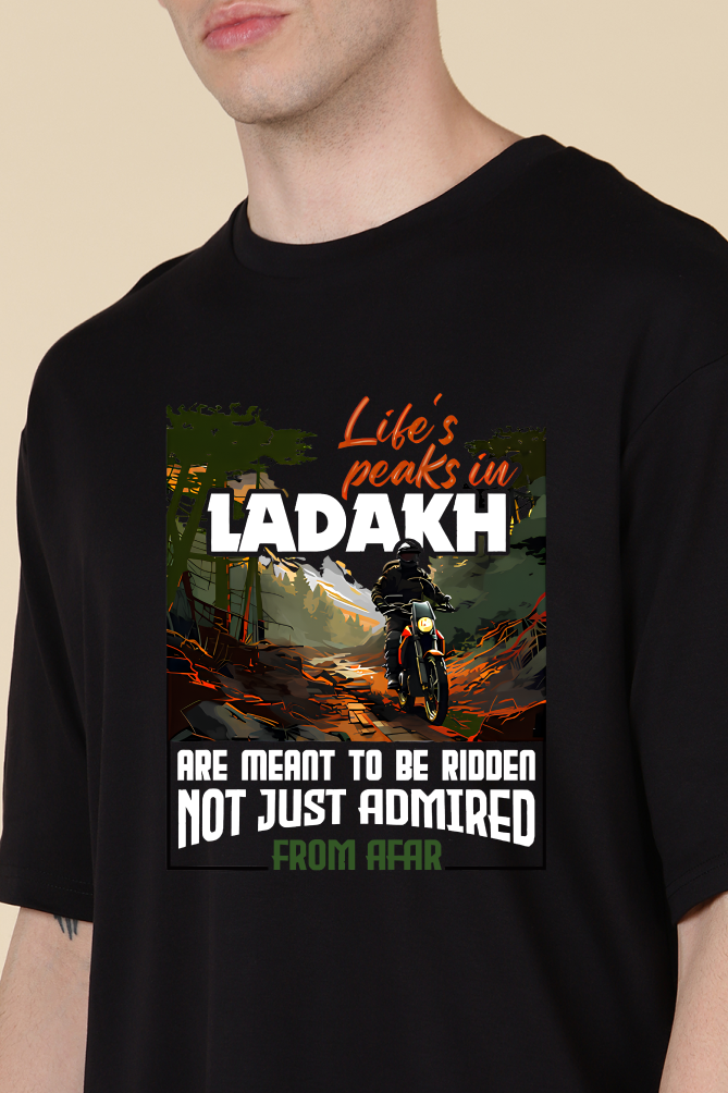 Life’s Peaks in Ladakh Oversized T-shirt