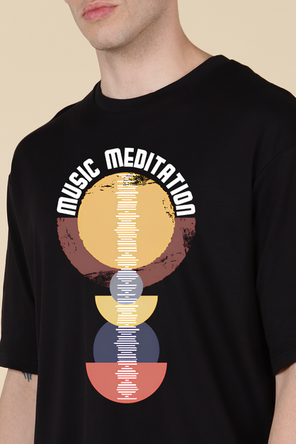 Music Meditation Oversized T-shirt