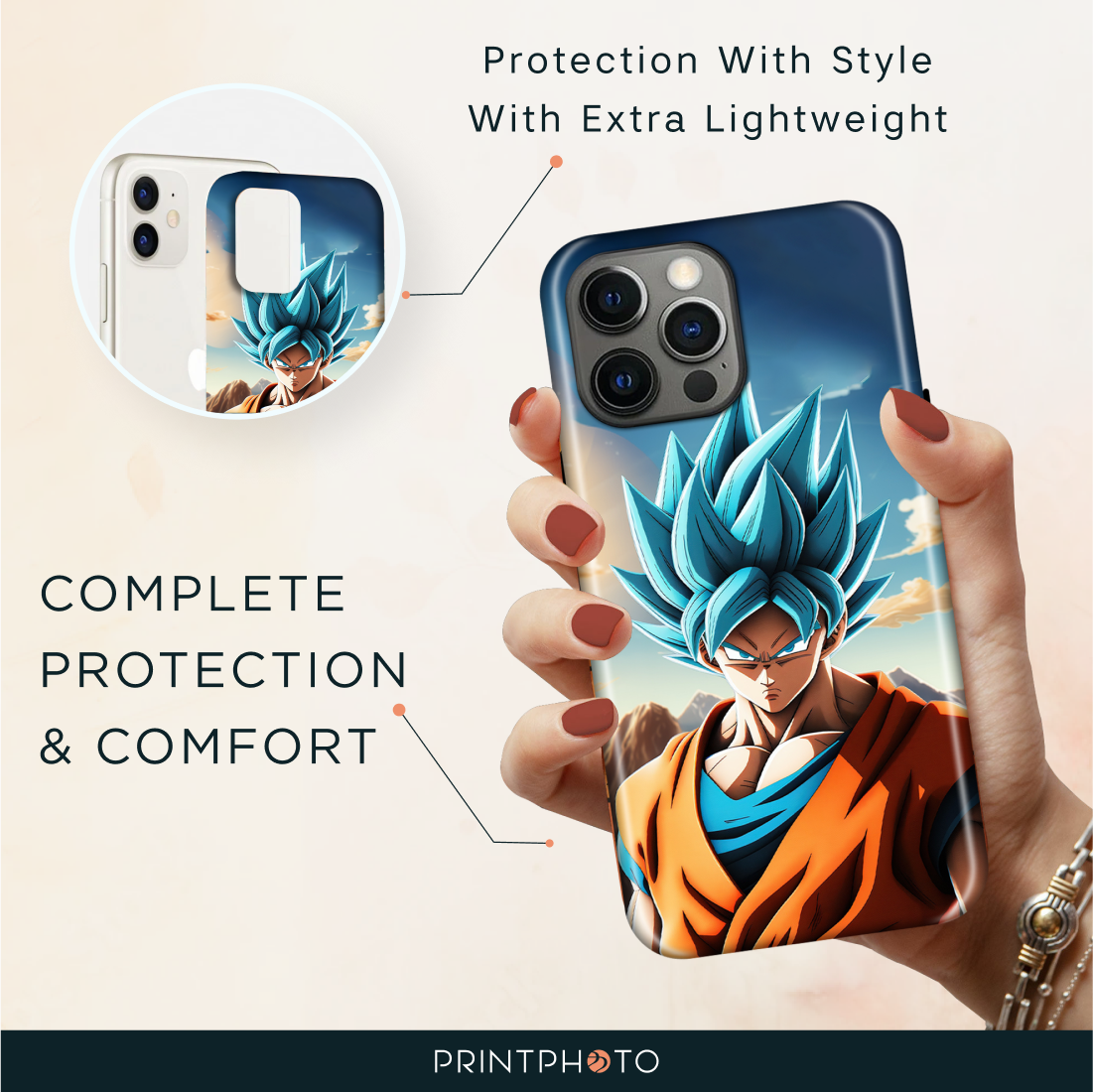 Goku in Action Anime Case