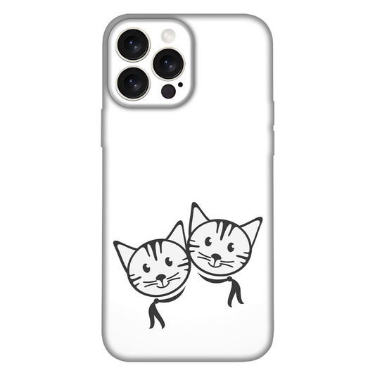 Black & White Lover Cat Case