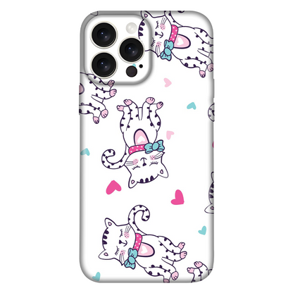 Cute White Group Cats Case