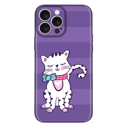 Sleepy Dream White Cute Kitty Case