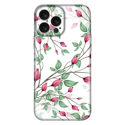 Pink Flower bud Leaf Case