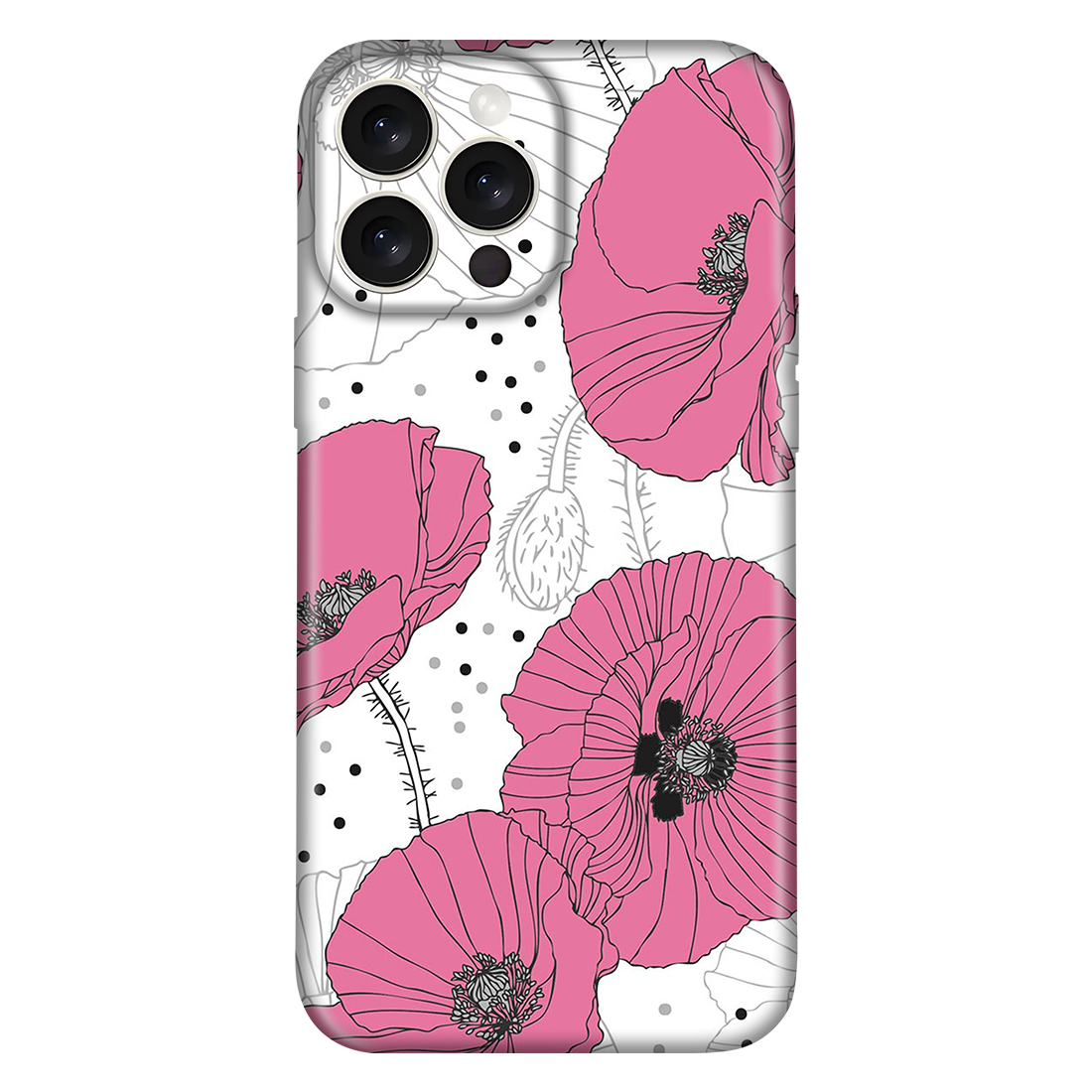 Pink & White Sunflower Case