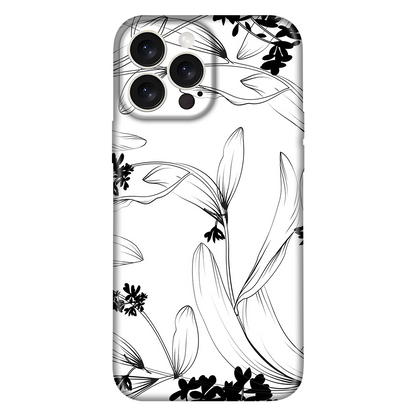 Black & White Long Leaf Case