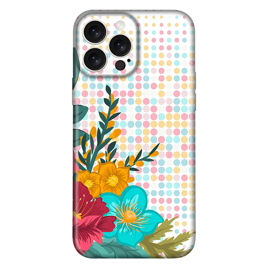 Colorful Flower & Dots Case