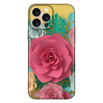 Vibrant Paper Art Blooms Case