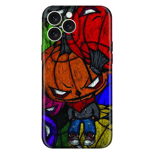 Stained Glass Pumpkin Heads Case