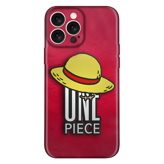One Piece Straw Hat Anime Embossed Case