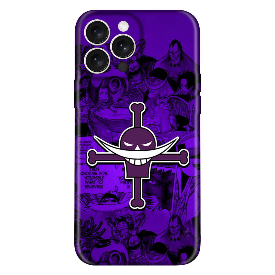 Whitebeard Symbol Anime Embossed Case