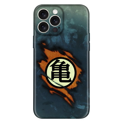 Goku Logo  Anime Embossed Case