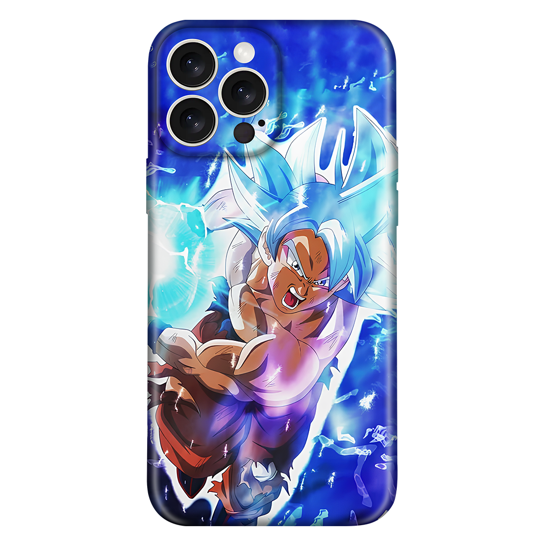 Goku Blue Kaioken Anime Embossed Case