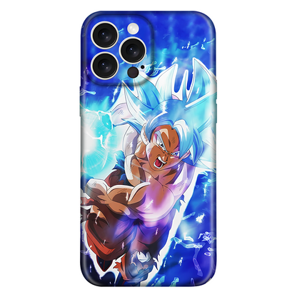 Goku Blue Kaioken Anime Embossed Case