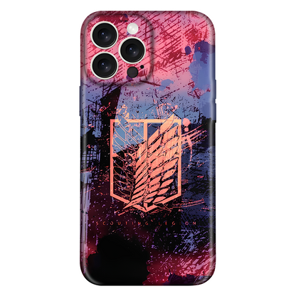 Wings Of Freedom Aesthetic Anime Embossed Case