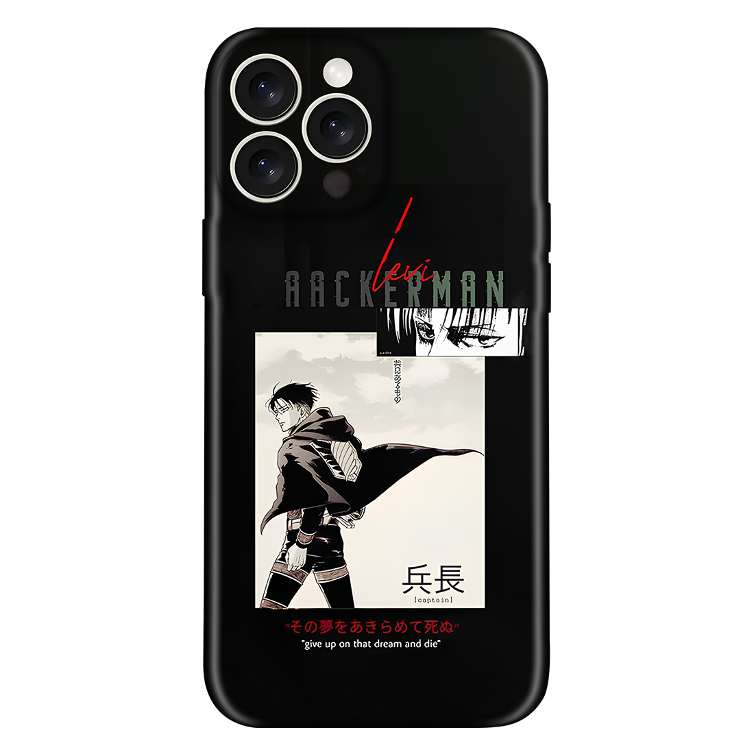 Levi Ackerman Graphic Anime Embossed Case