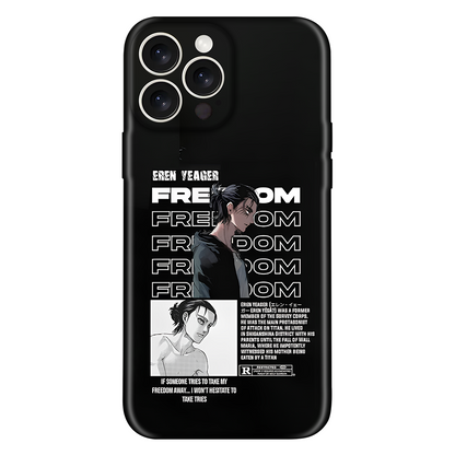 Eren Yeager Freedom Anime Embossed Case