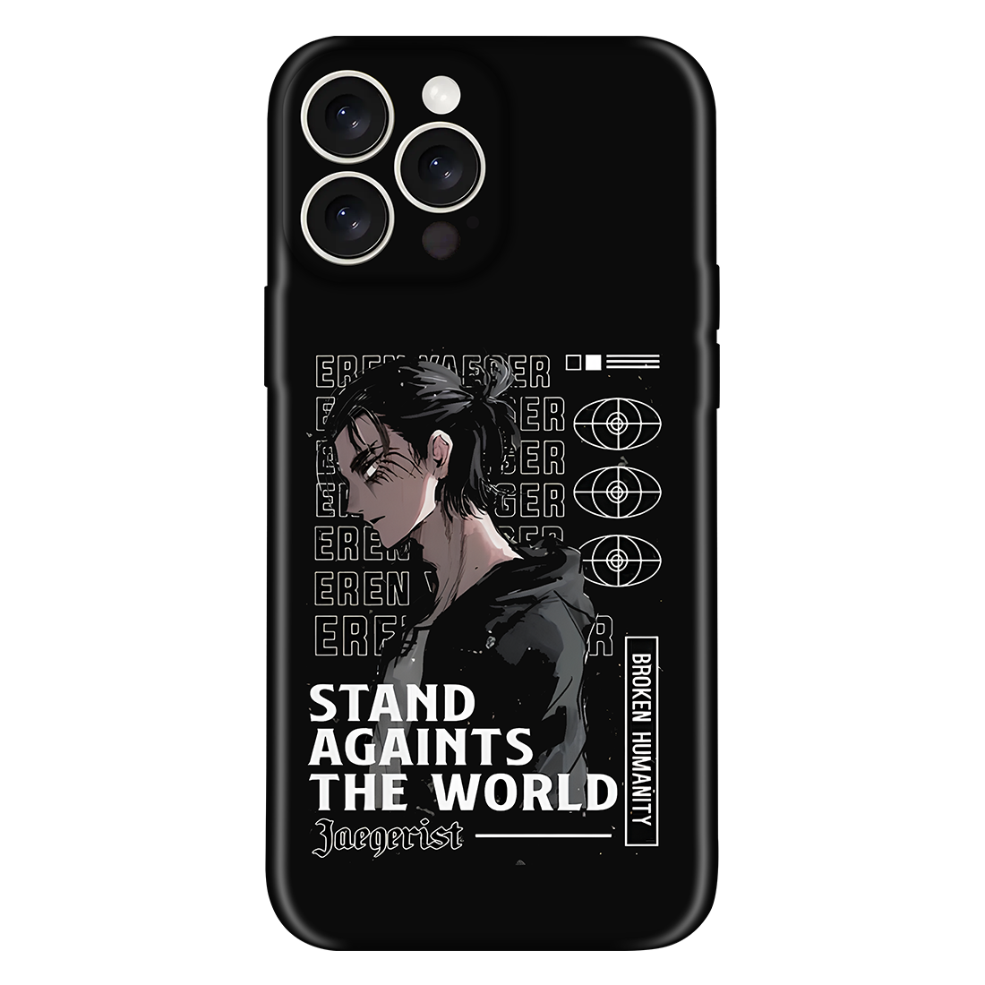 Eren Broken Humanity Anime Embossed Case