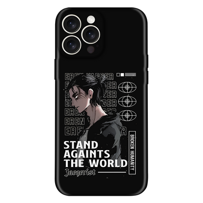 Eren Broken Humanity Anime Embossed Case