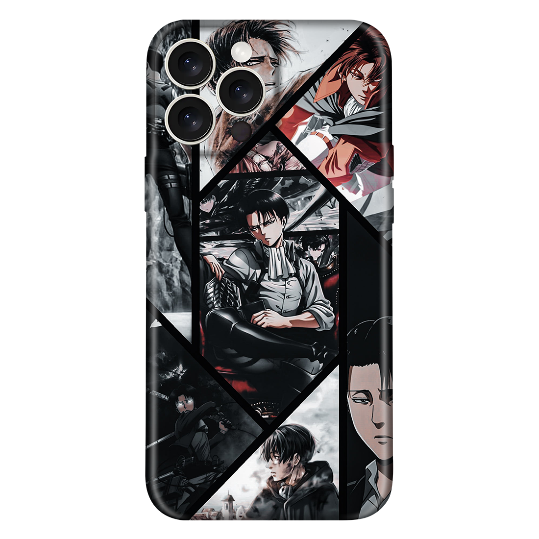 Levi Ackerman Collage Anime Embossed Case