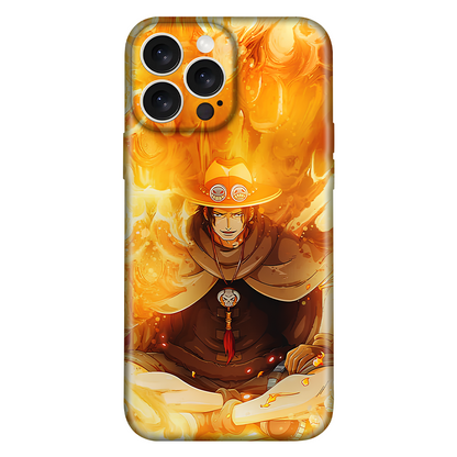 One Piece Portgas D Ace Anime Embossed Case