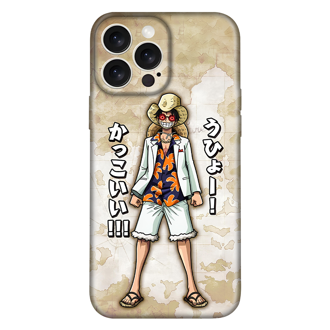 One Piece Film Gold Luffy Anime Embossed Case