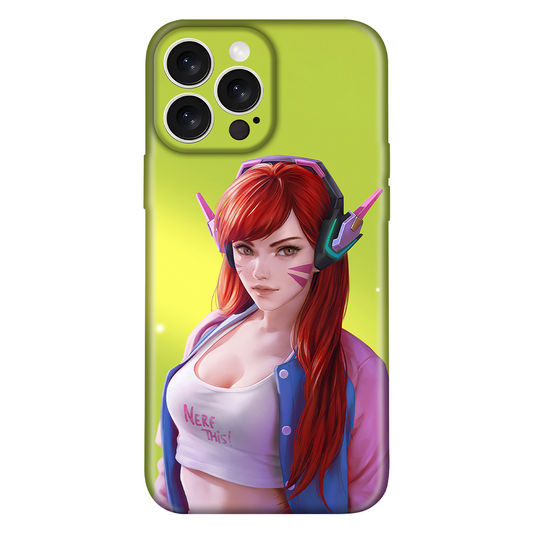 Futuristic Gamer Girl Illustration Case